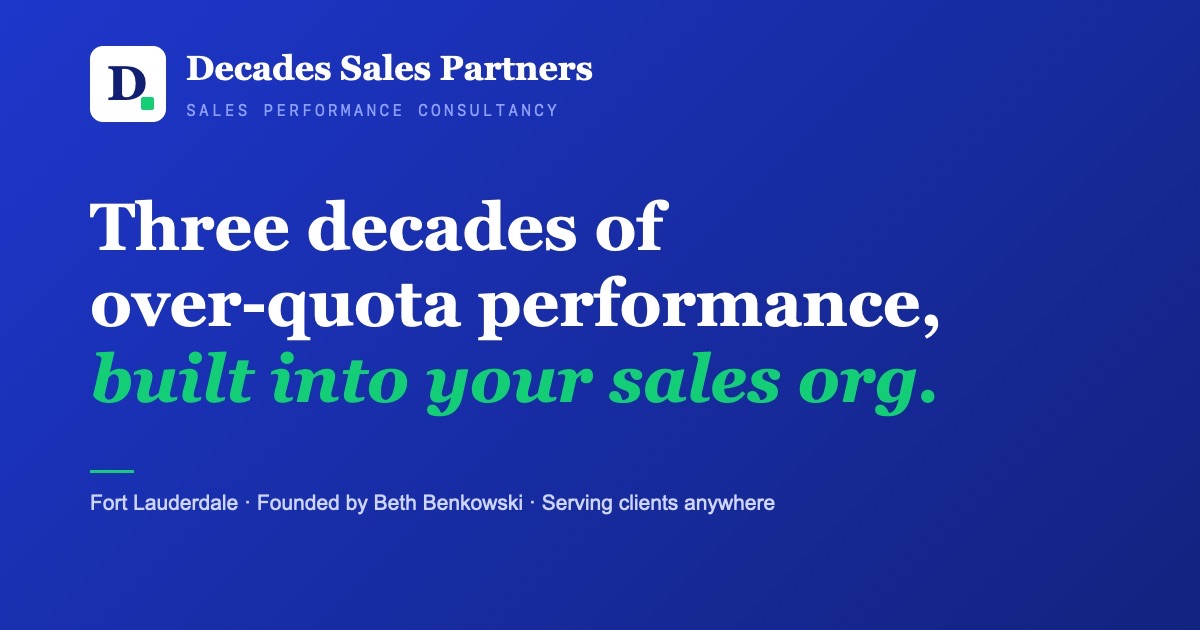 Decades Sales Partners website, designed and built by Sun Coast Digital